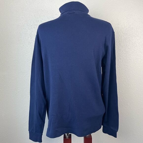Cross Creek Blue Long Sleeve Turtleneck Top Size L EUC - Picture 5 of 7
